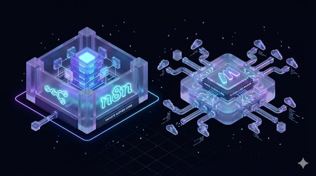 n8n vs Make: kiedy wybrać self-hosted automatyzację zamiast SaaS?